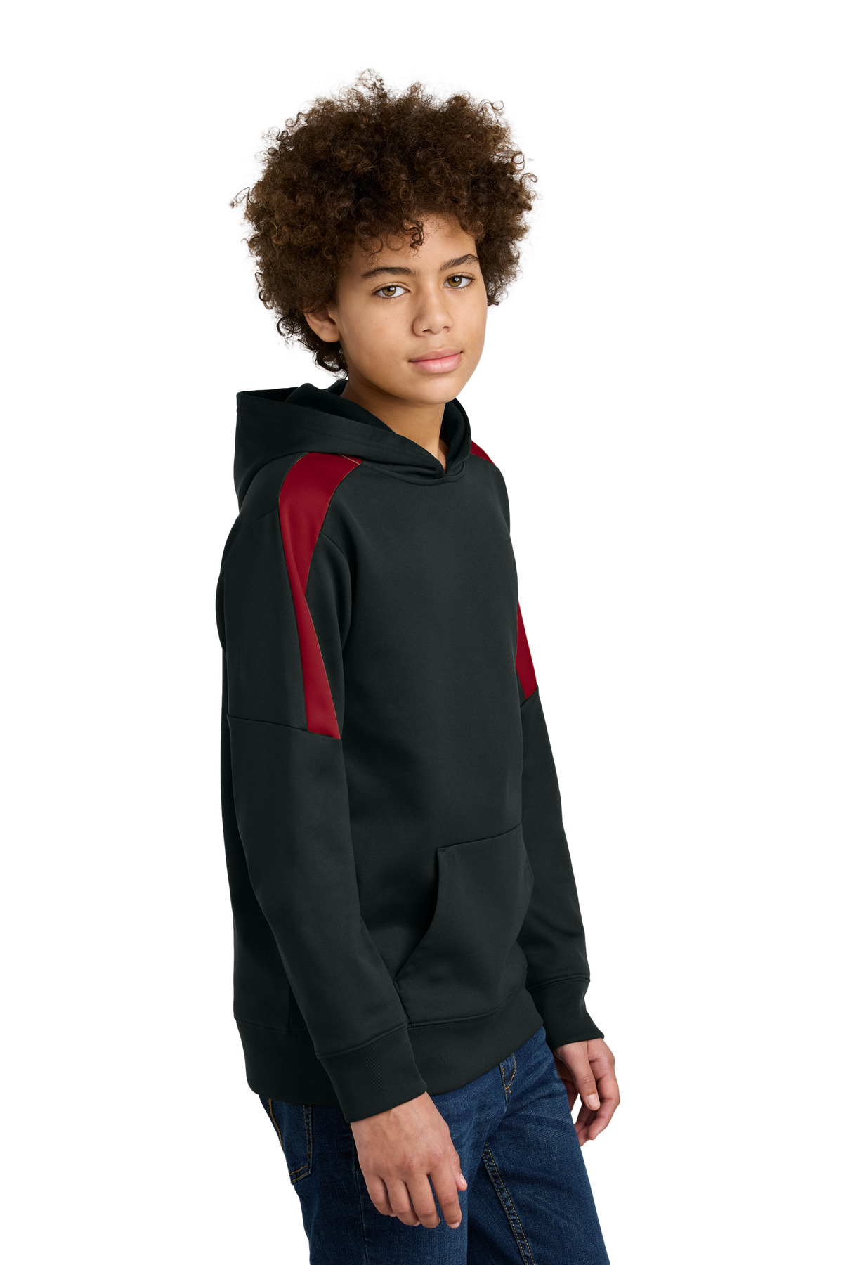 Sport-Tek Youth Sport-Wick Fleece United Pullover Hoodie YST255 42