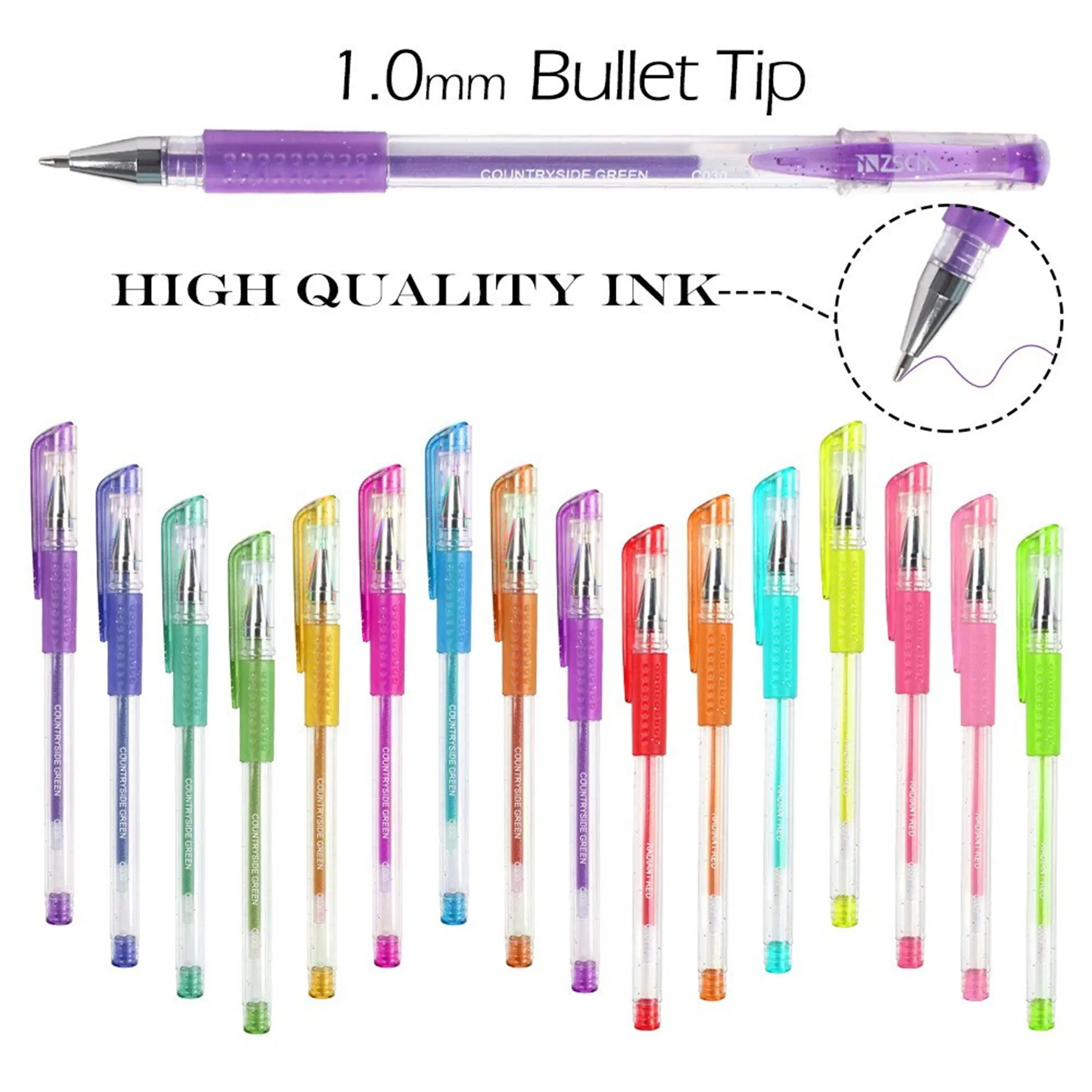 48PCS Coloring Pen Set With Soft Grip For Drawing 1