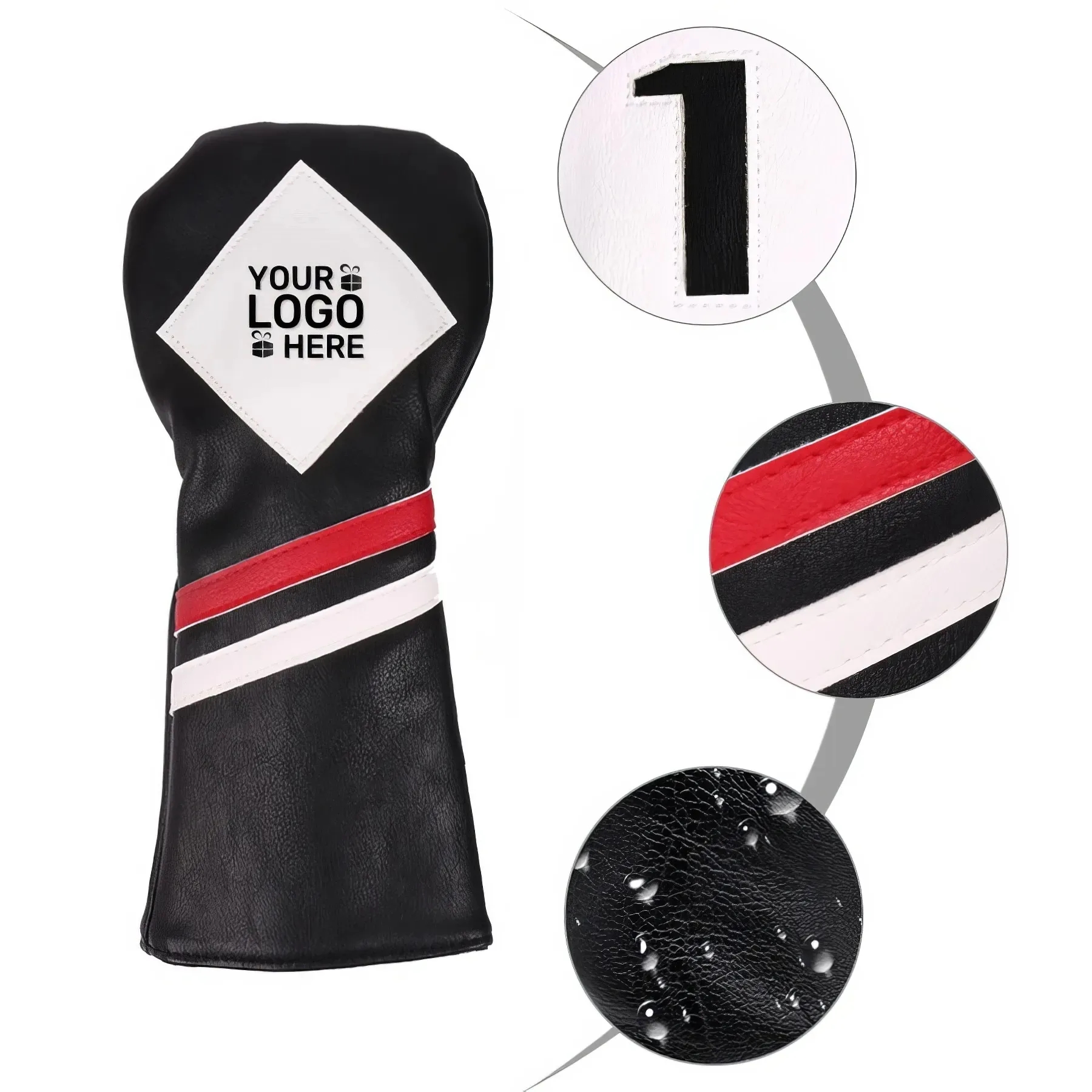 PU Leather Golf Cover 2