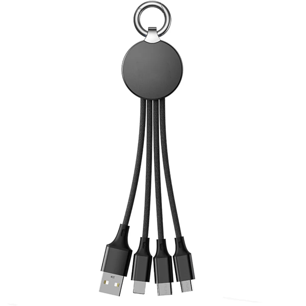 Custom Metallic Logo Light Up Cable With Type C USB 2