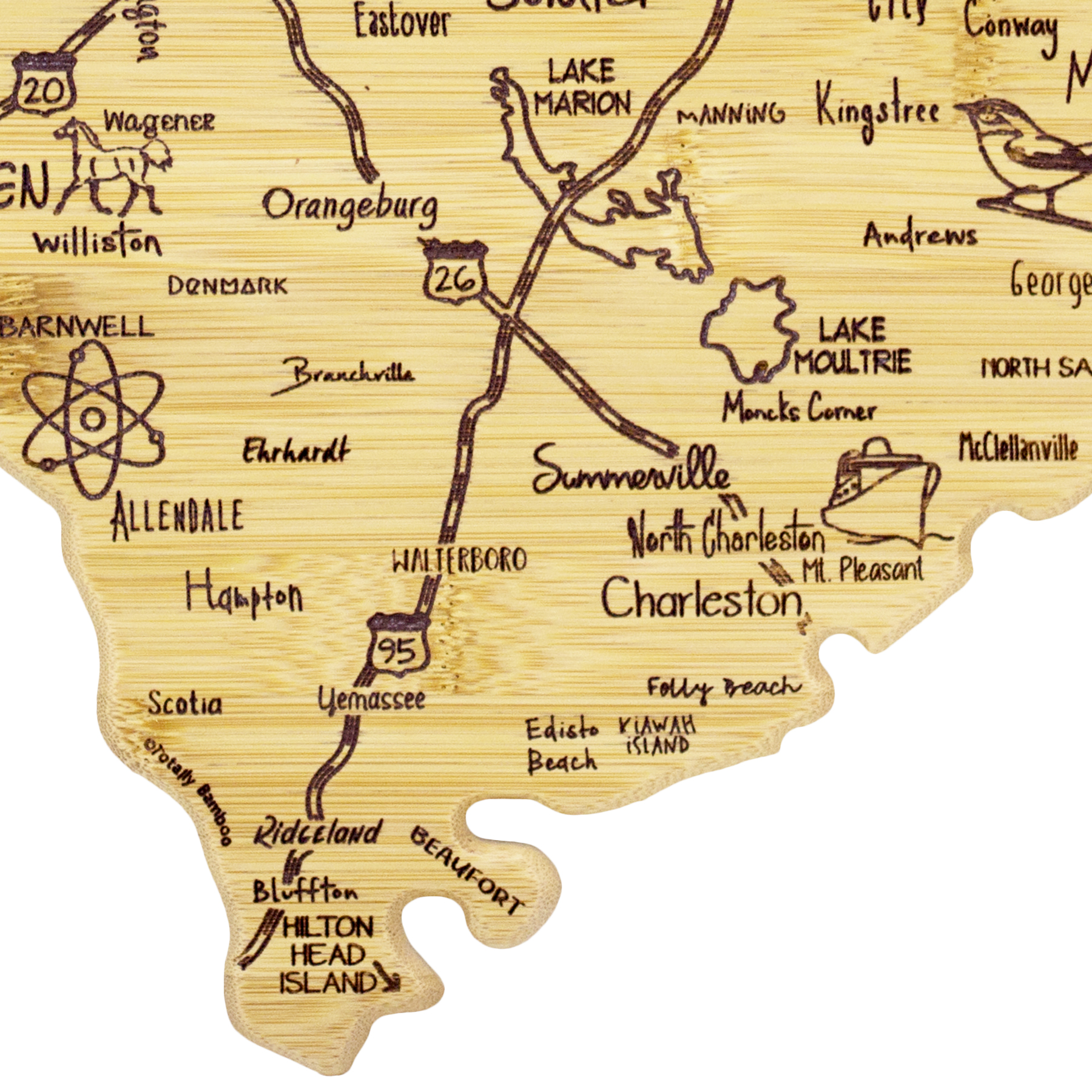 Destination South Carolina Cutting & Serving Board 7