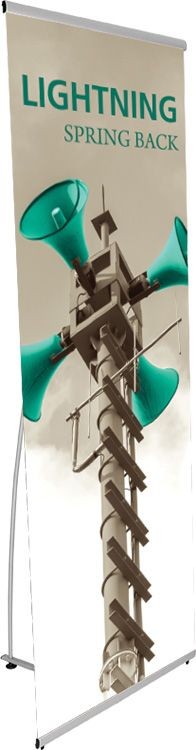 Lightning Spring Back Banner Stand 1