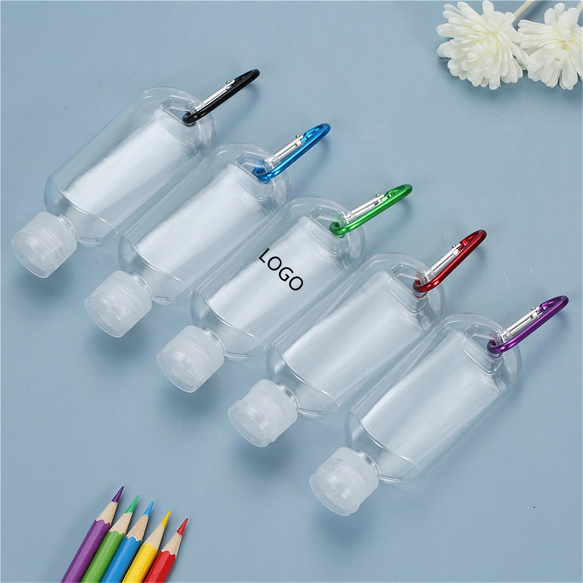 2Oz/50Ml Travel Bottles With Keychain 3