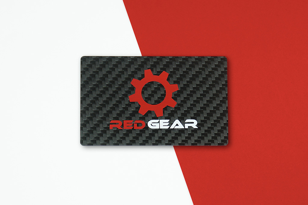 Carbon Fiber Business Cards, custom desk accessory with logo imprint 5