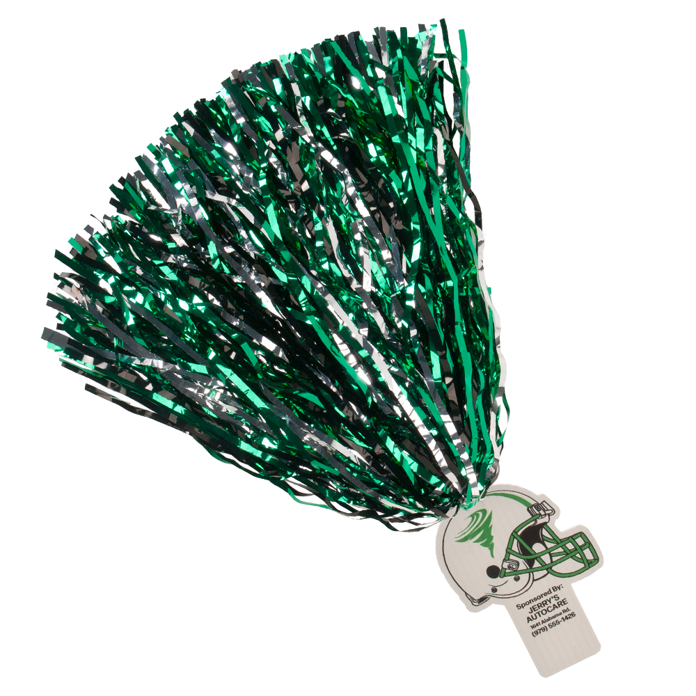 2" x 6" Spirit Stick, Metallic Streamers 7