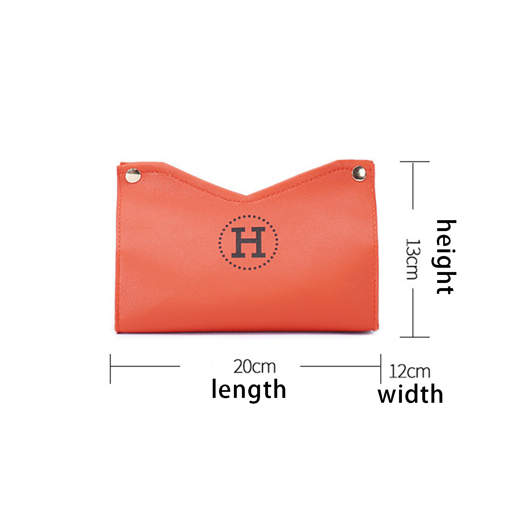 Modern PU Leather Tissue Box Holder Napkin Organizer 3