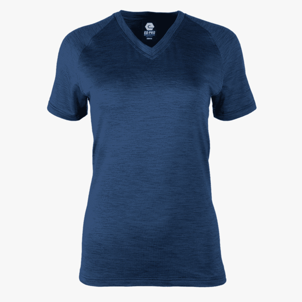 #L128 / Imperial Space Dye Women's V-Neck Tee 7