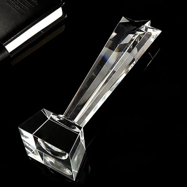 Pentagram Shaped Crystal Award Trophy 2