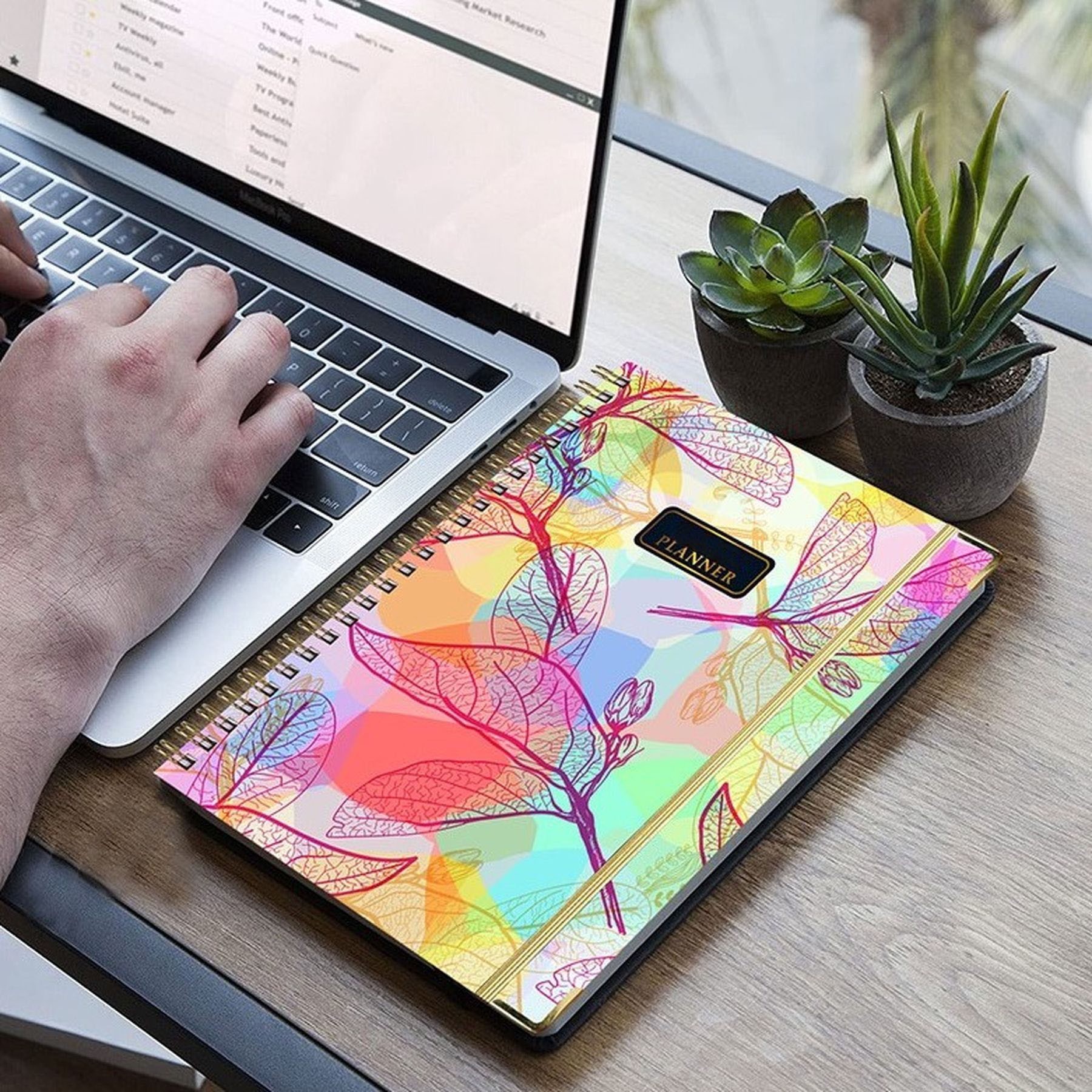 Twin-Wire Binding Weekly And Monthly Planner 2