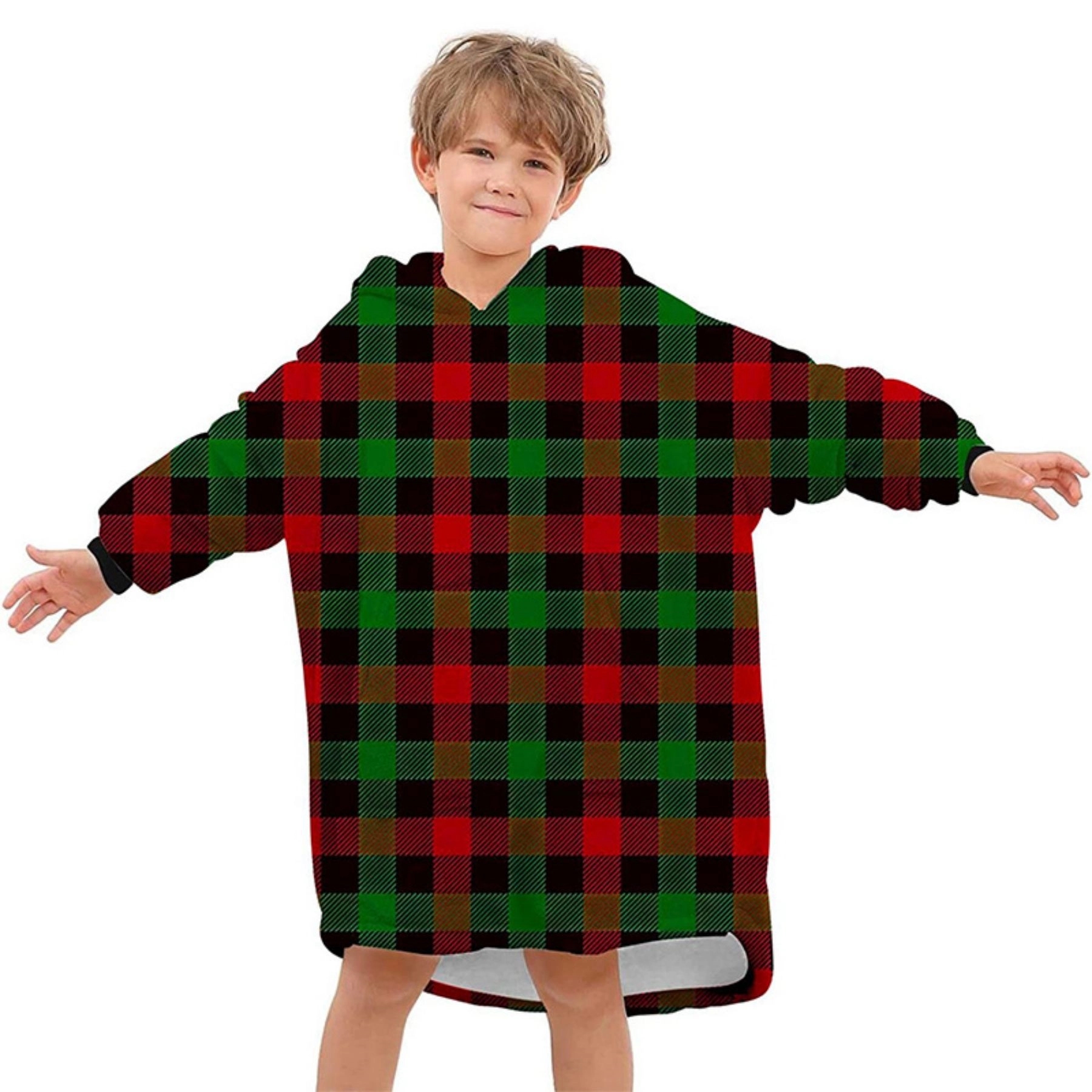 Oversized Kids Microfiber & Sherpa Wearable Blanket 6