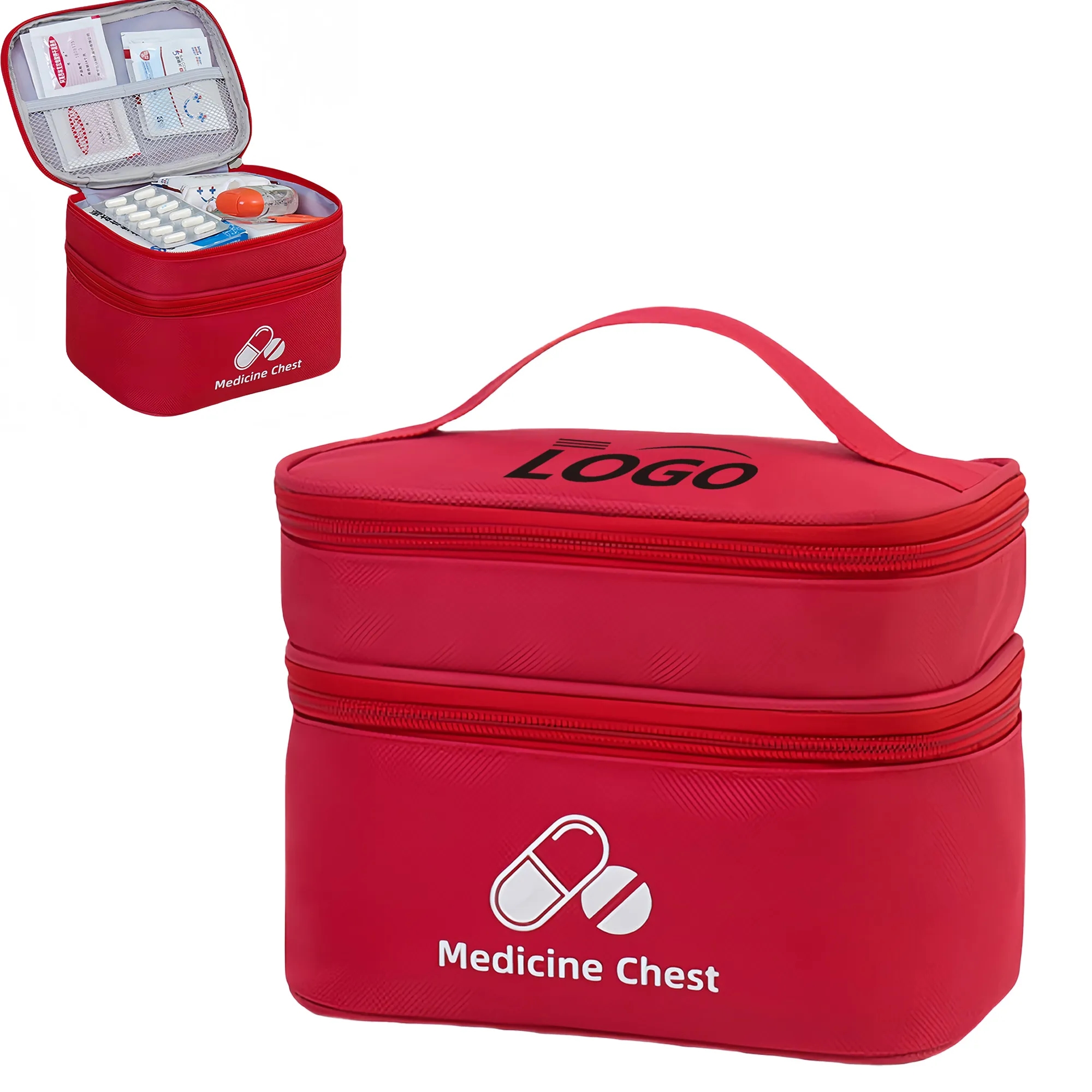 Portable Double-layer Exquisite Travel Medical Kit