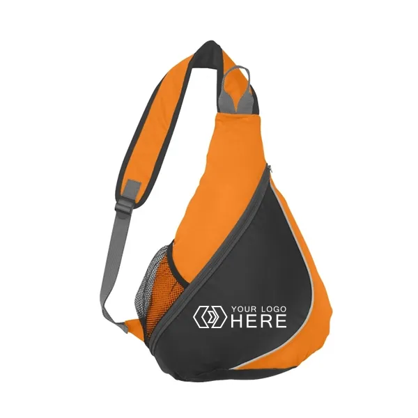 Promotional Sling Backpacks - 11.5"w x 17"h x 4.5"d 1