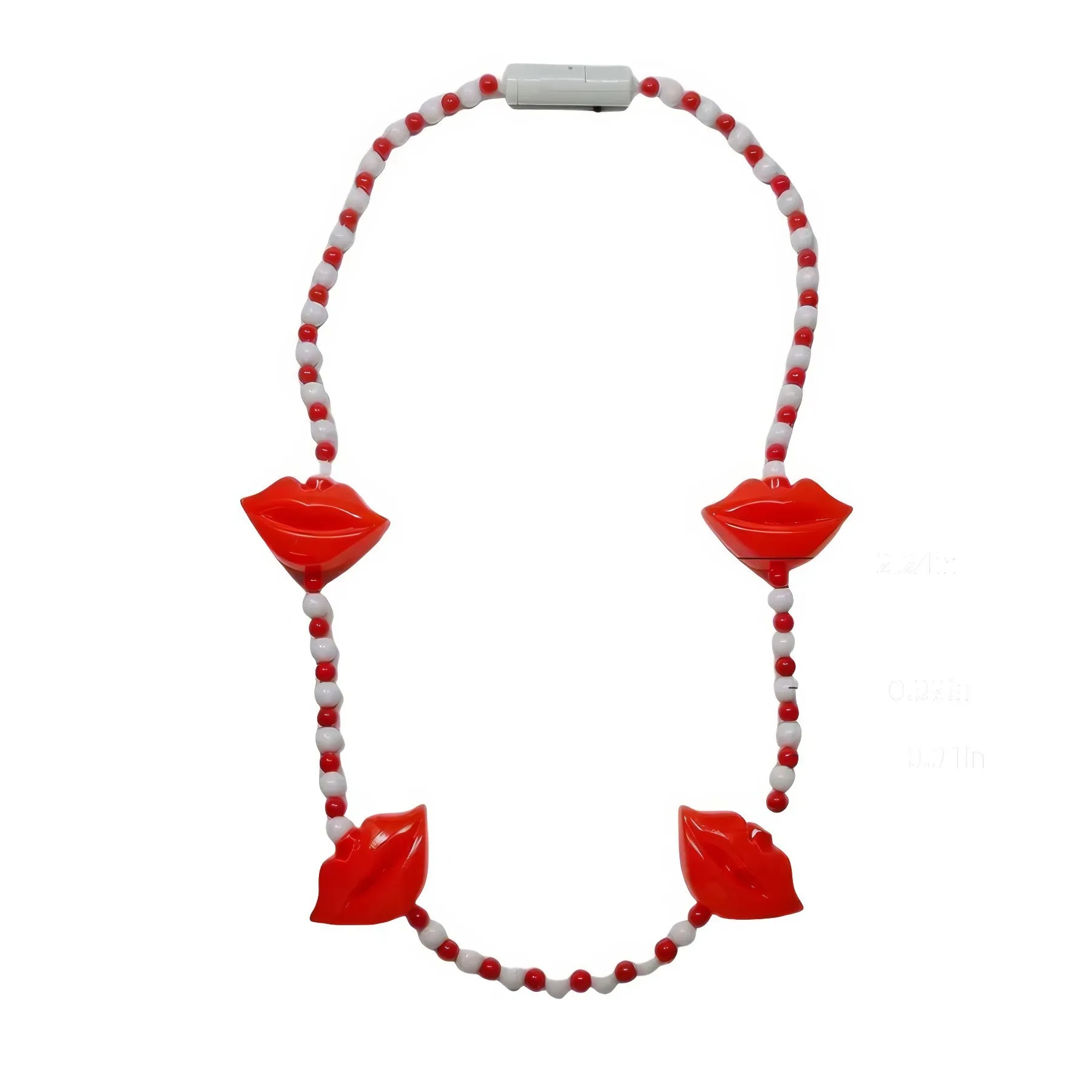Lip-Shaped Sparkling Necklace 3