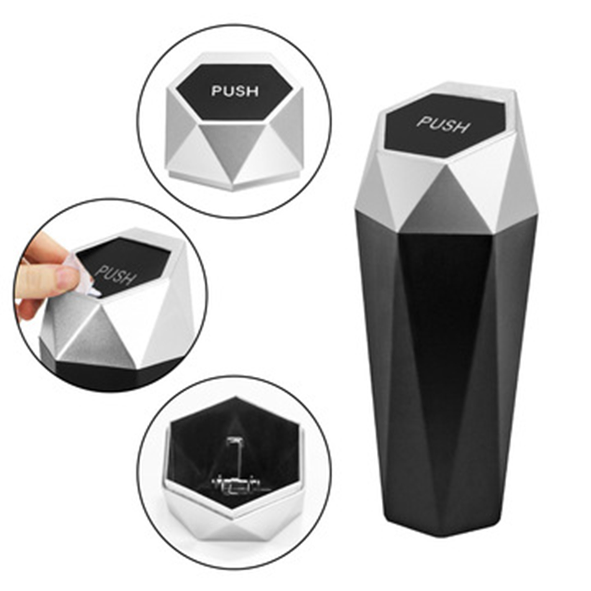 Car Trash Can with Lid 4
