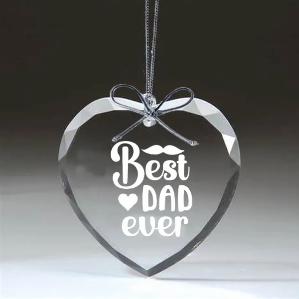 Heart Crystal Ornament 2