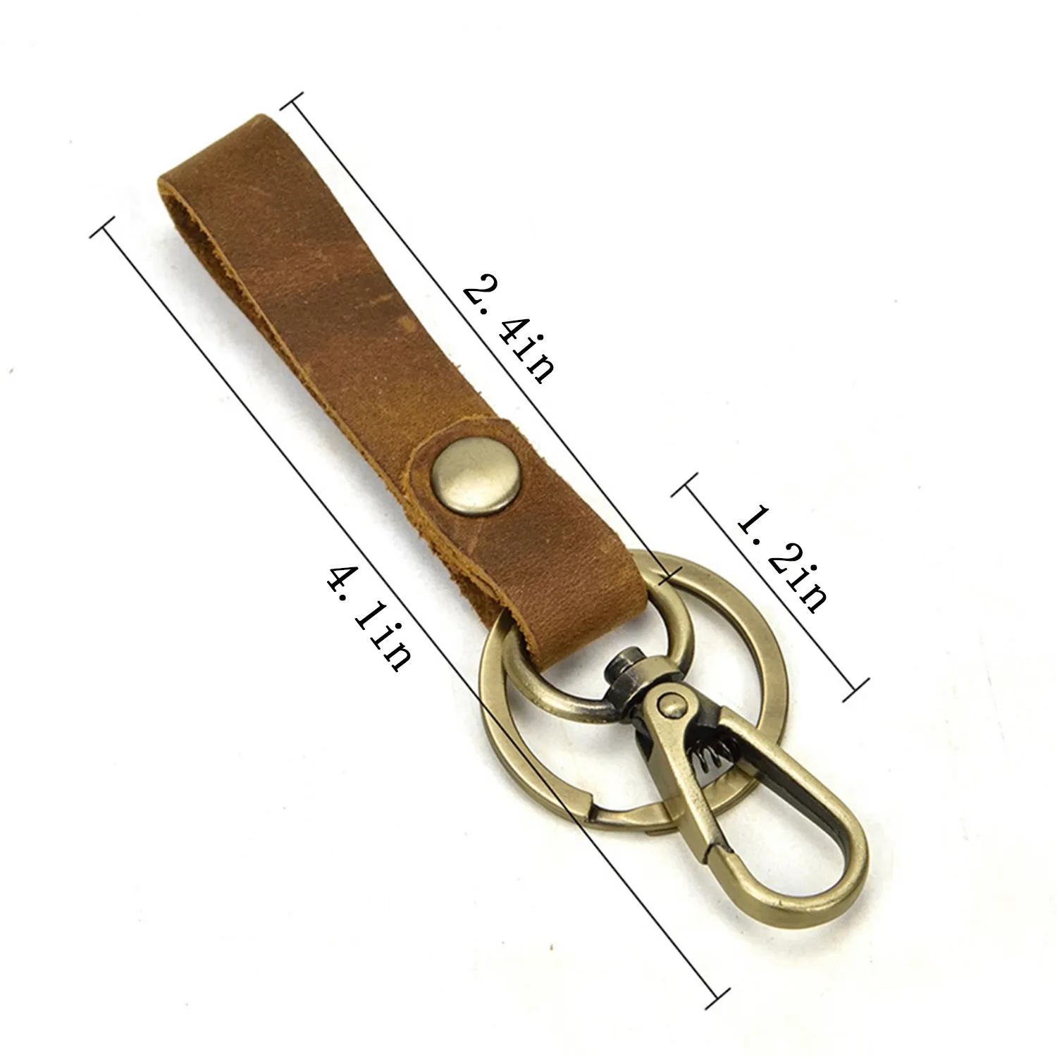 Original Genuine Leather Keychain Pendant 6