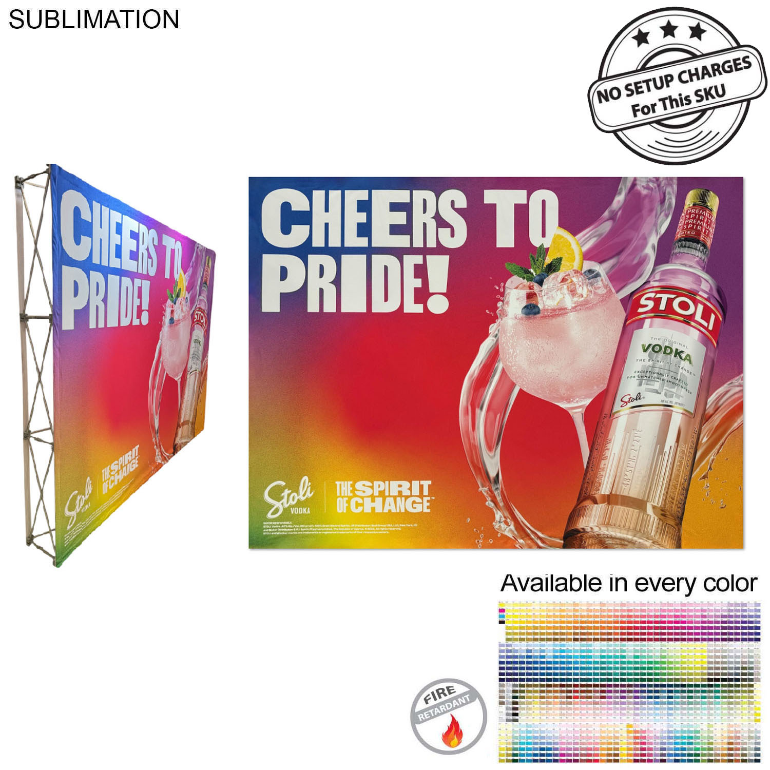 10' Straight Wall Full Height Tension Fabric Pop-up Display Kit, NO SETUP CHARGE 6