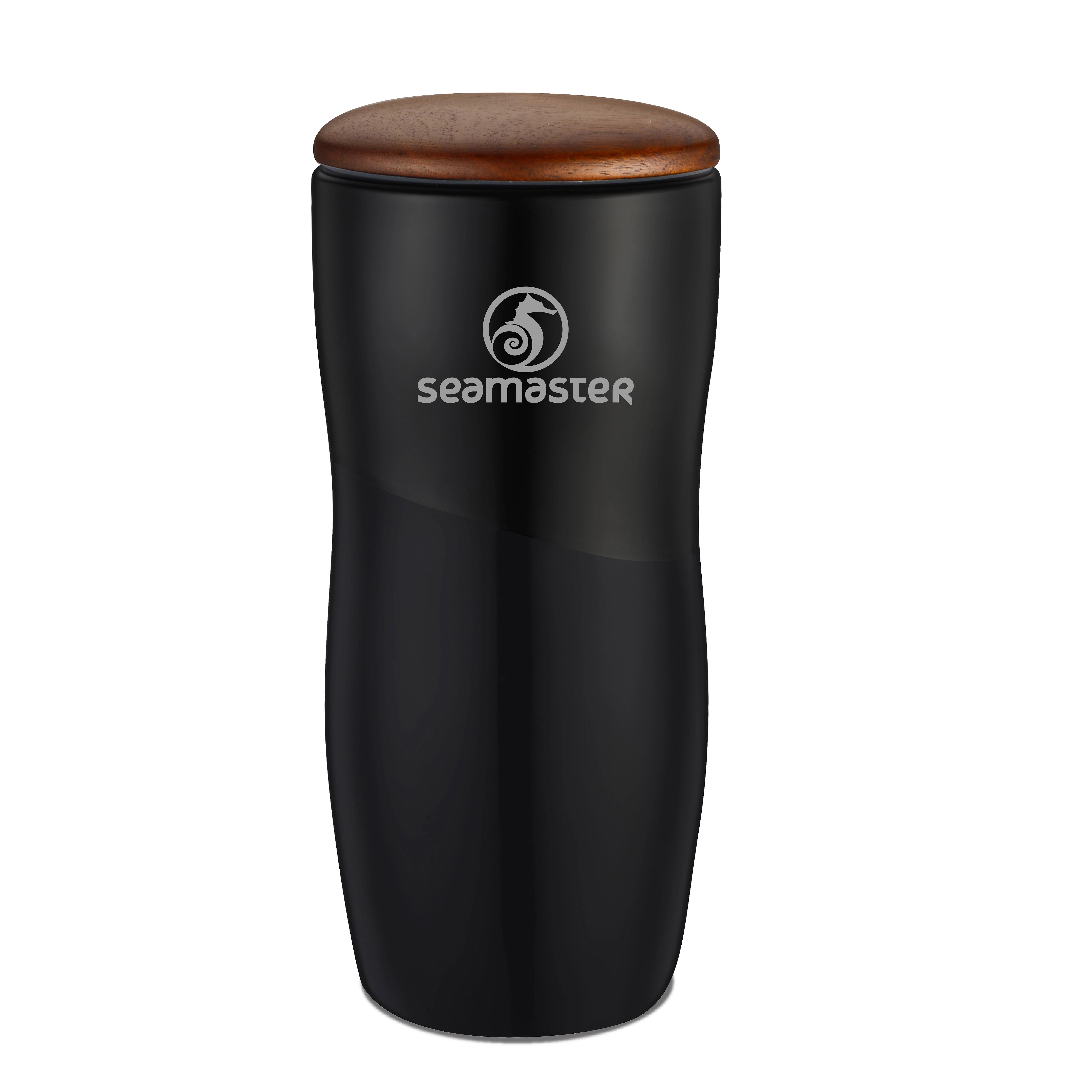 FARMINGTON - 12 OZ DOUBLE WALL CERAMIC TUMBLER WITH WOOD LID 4