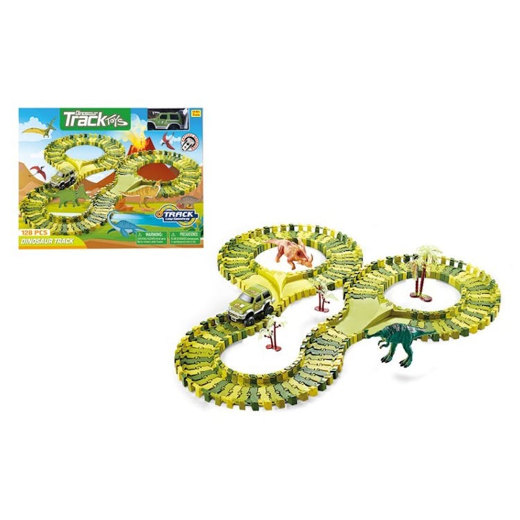 Dinosaur Track Toy Sets - 24.5" 128 Pieces 2