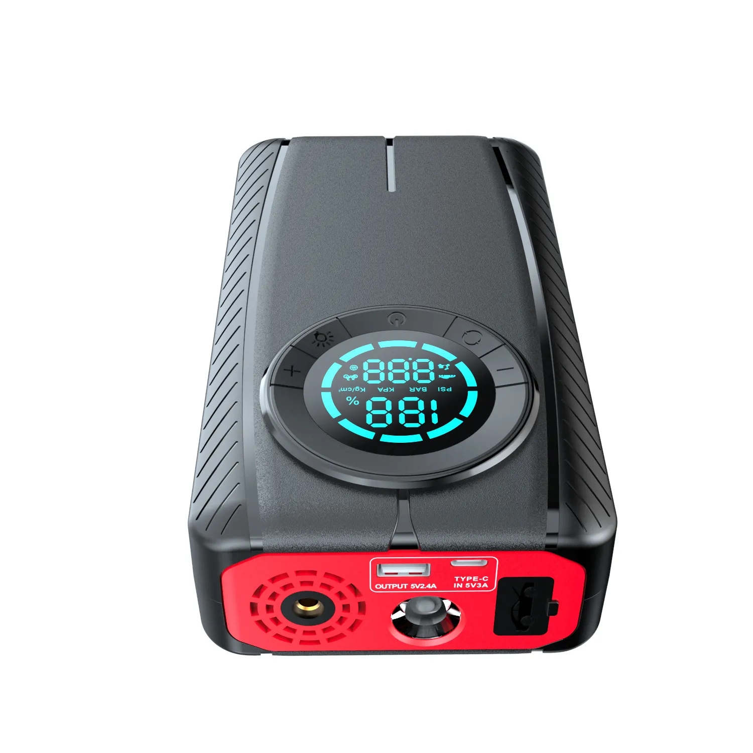 Portable Emergency Car Jump Starter with Air Compressor 8