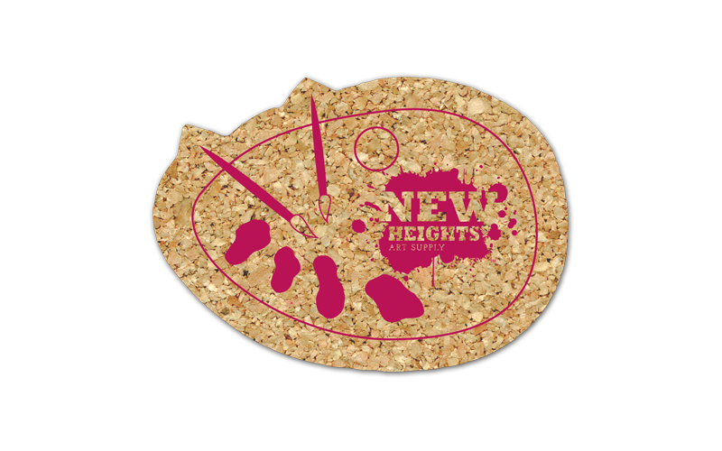 Painter Pallet Cork Coaster 1
