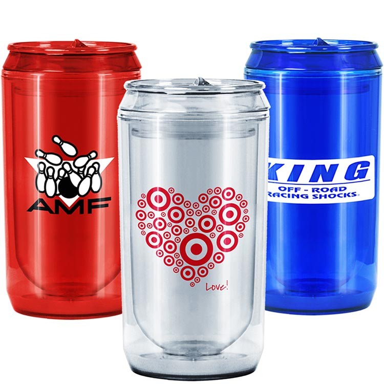 11 Oz. Nova Soda Can Style Acrylic Cup 1