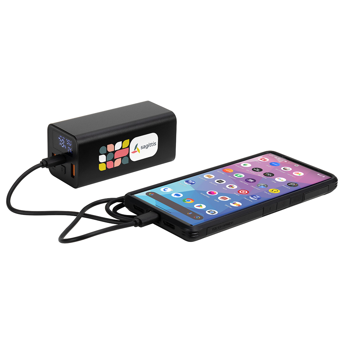 Touring 20000mAh 65W PD Power Bank with Type-C & Dual USB Ports 6