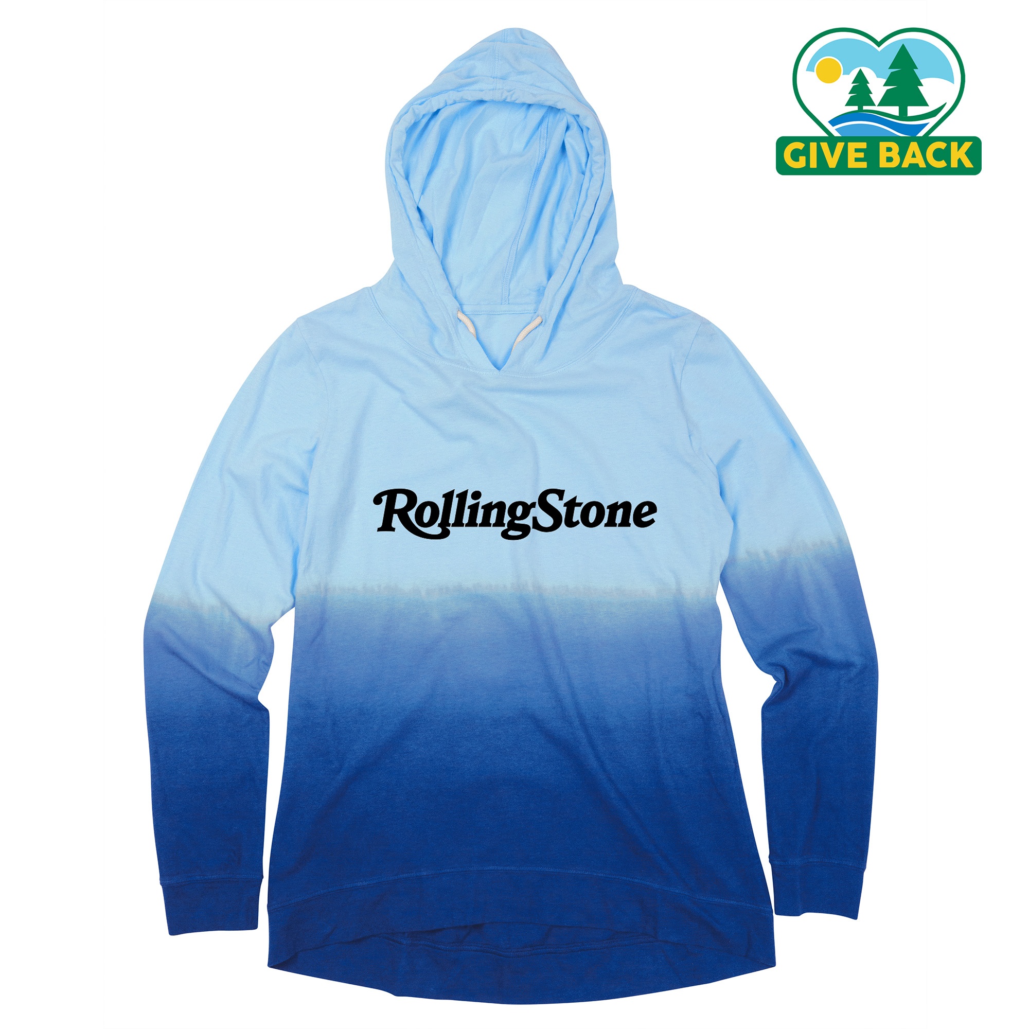 ACE Ladies Ombre Long Sleeve Hooded T-shirt 7