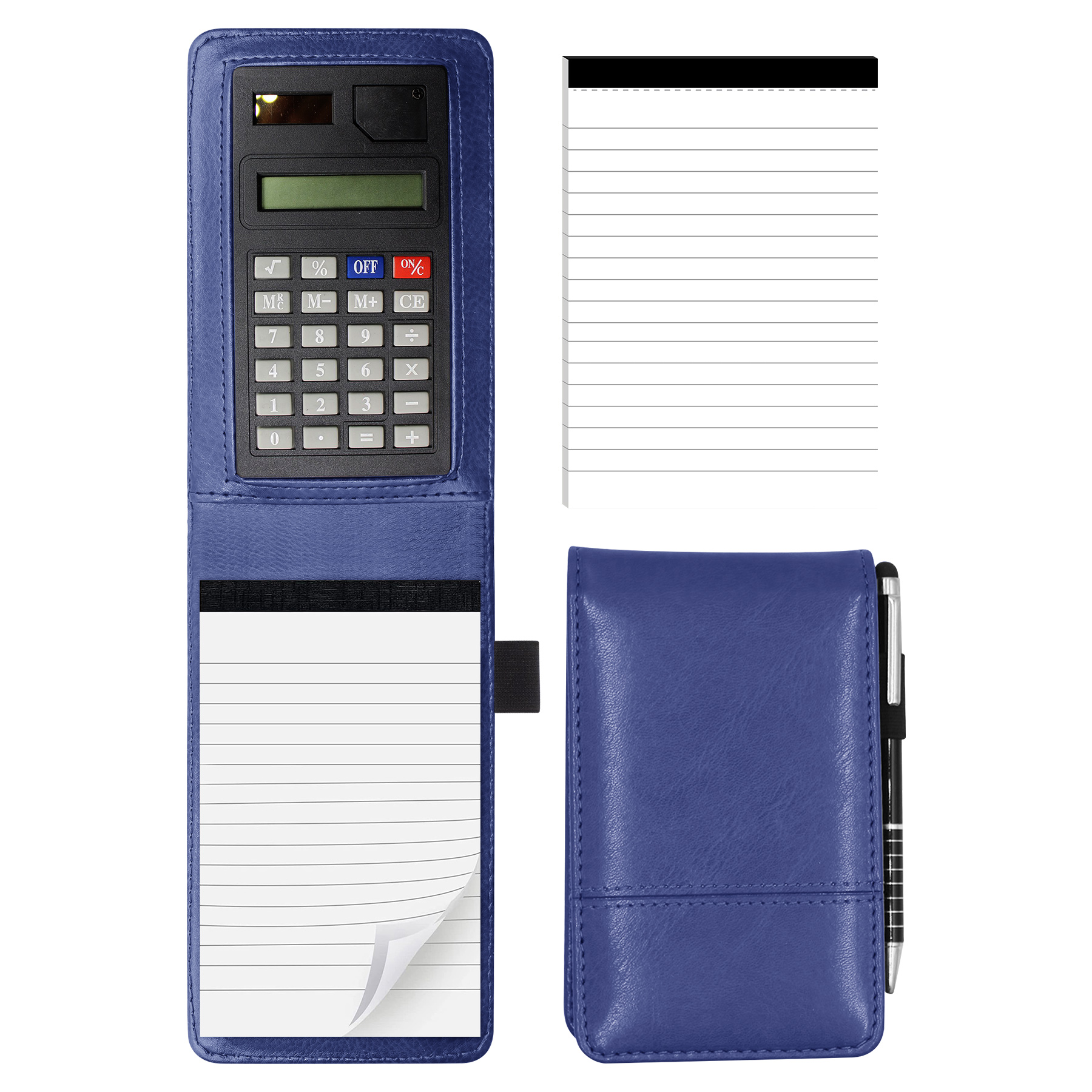 Embossed Pocket A7 PU Memo Notepad With Calculator 7