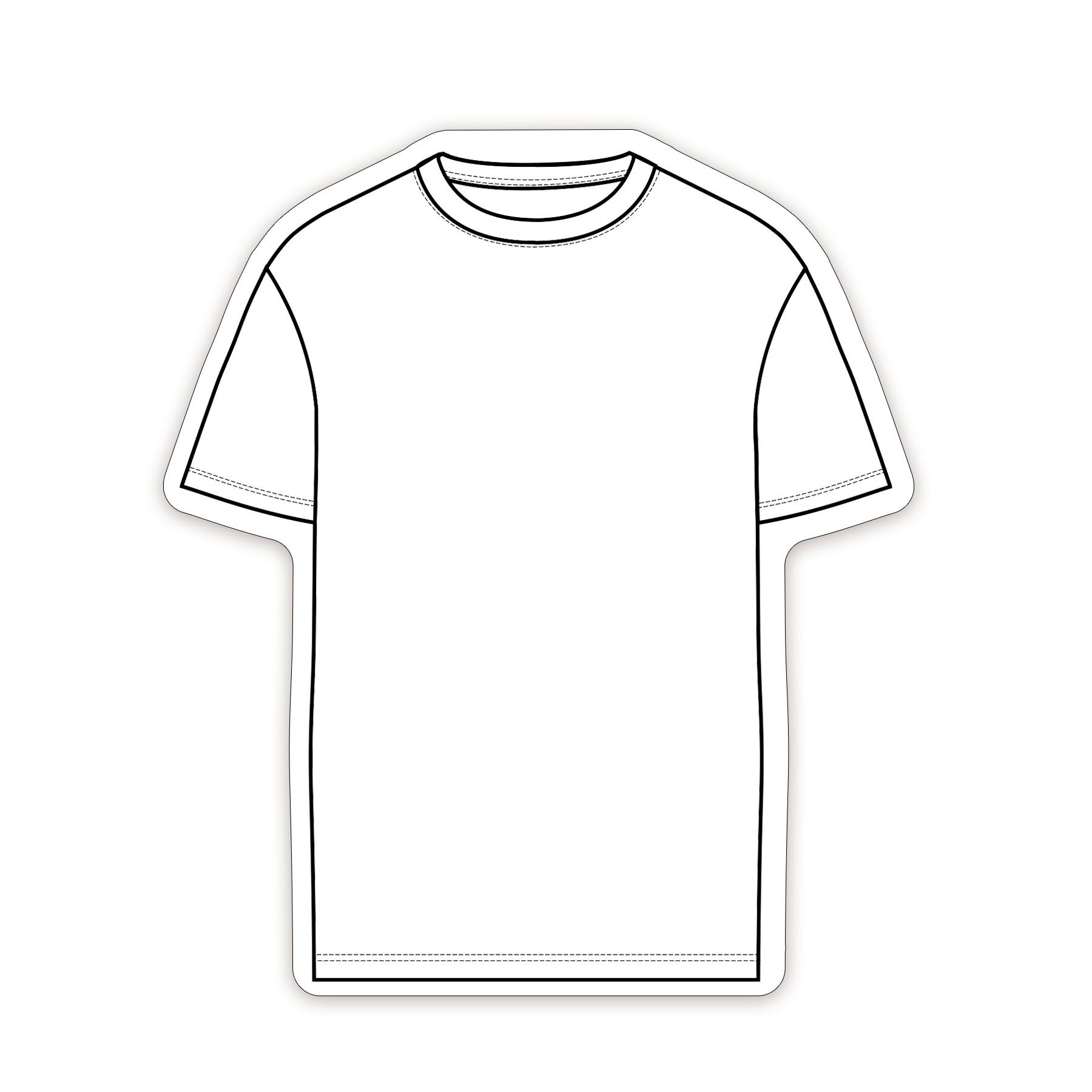 Shirt Shaped NoteKeeper™ Magnet 20 Mil 2