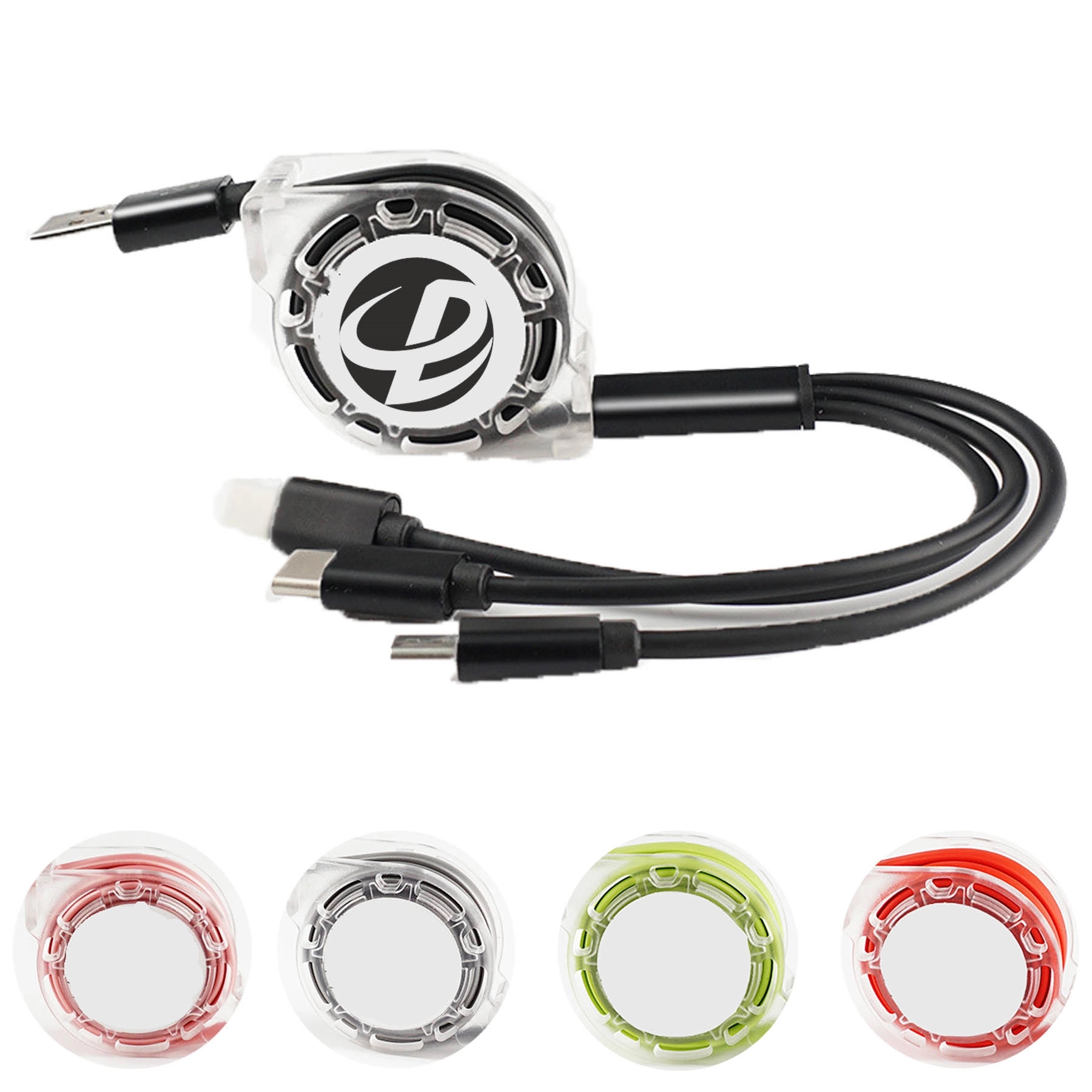 Micro USB Charging Cable 3-in-1 Multi Retractable Lightning 2