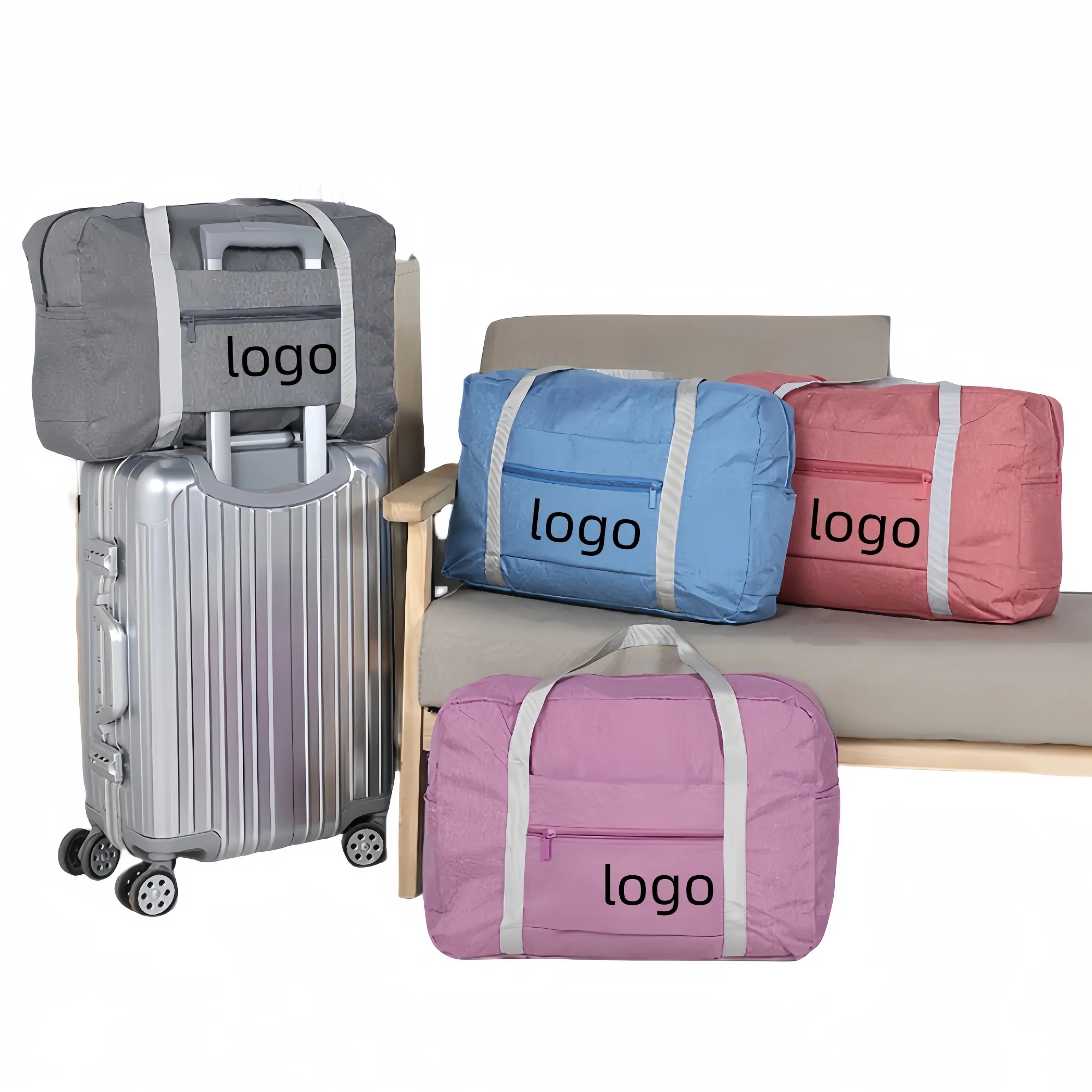 Travel Storage Foldable Zipper Duffel Bag