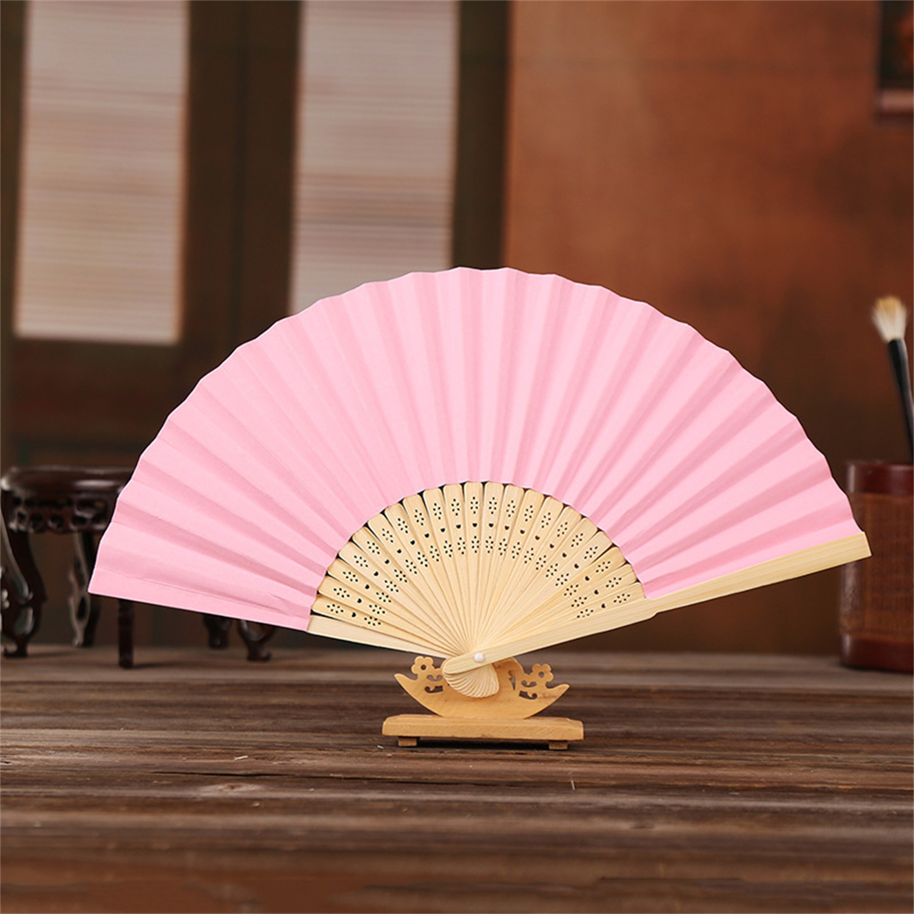 DIY Colorful Foldable Paper Fan 9