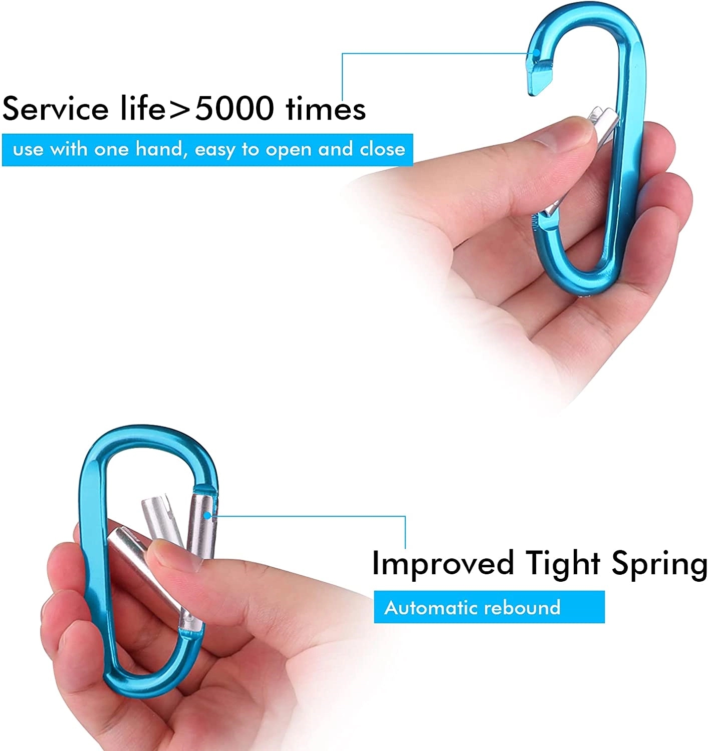 Carabiner key ring 6