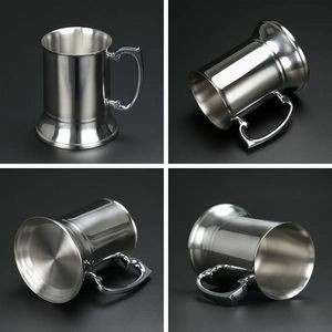 18 OZ Double Walled Stainless Steel Beer Stein 3