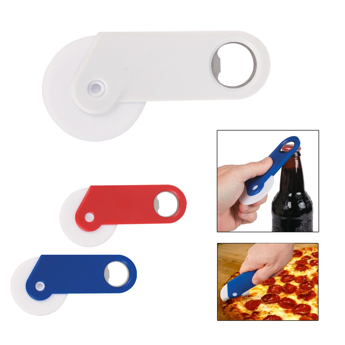 PIZZA CUTTER WITH BOTTLE OPENER 2