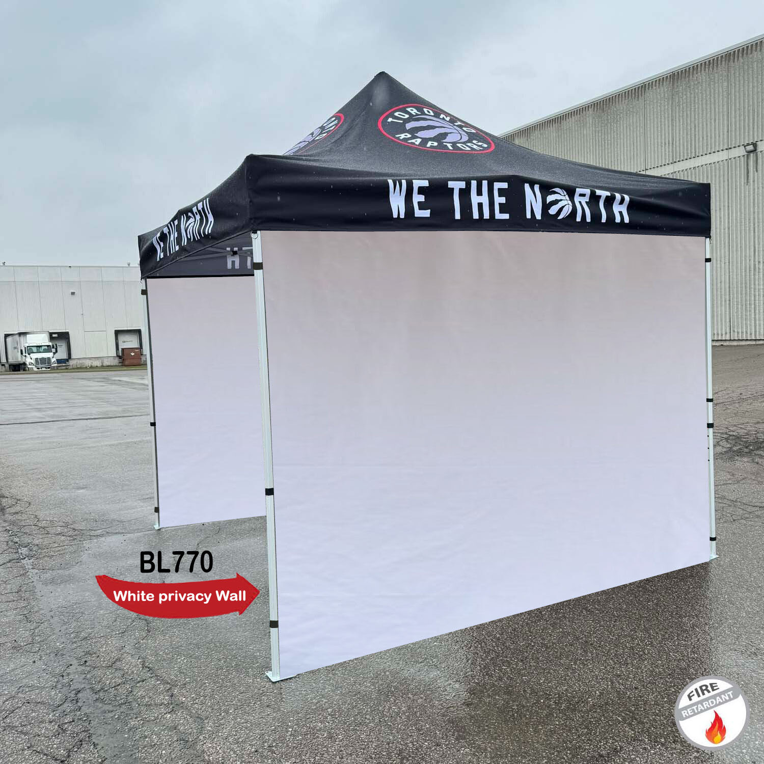 Privacy Wall for 10x10 Tent, White, Blank 2