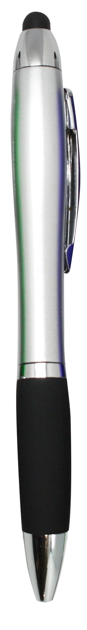Curvy Plastic Stylus Pen w/Light UP Engraving 14