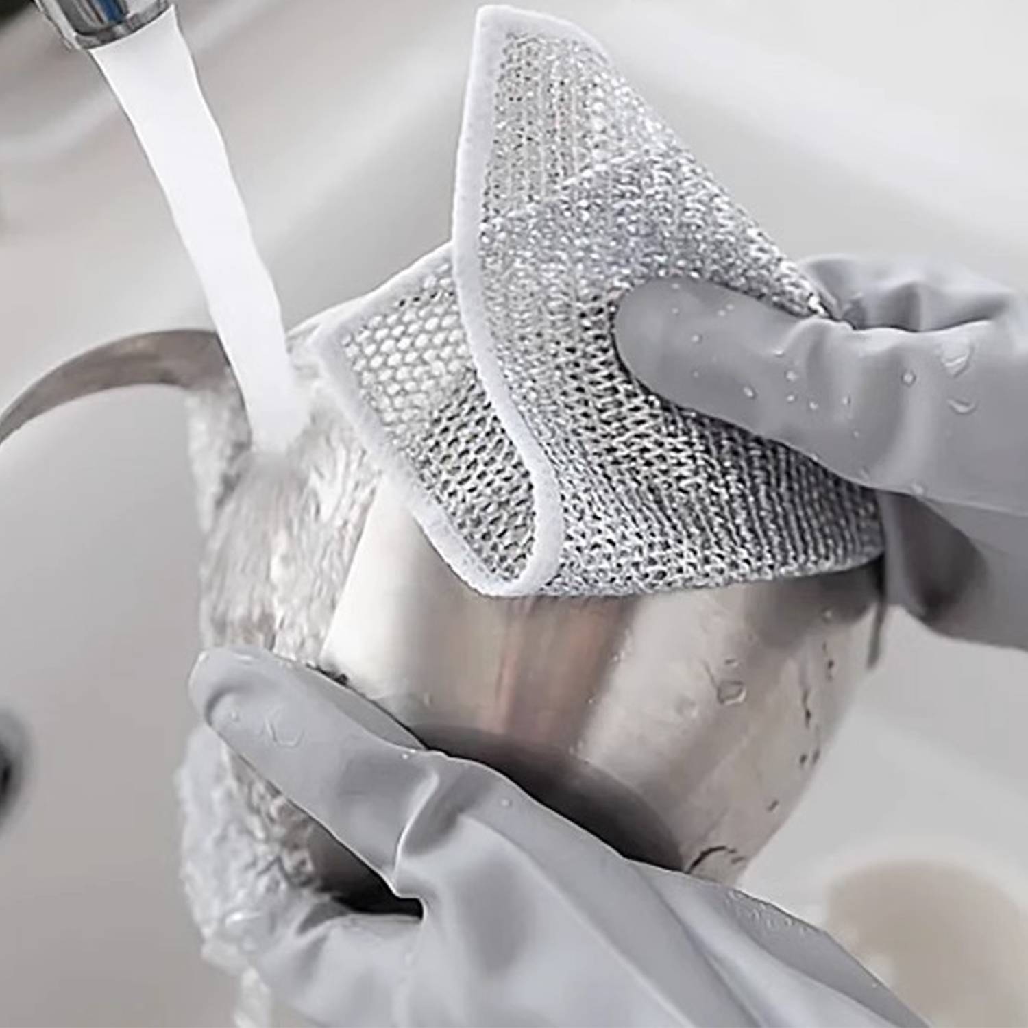 Multipurpose Wire Dishwashing Rags for Wet and Dry 2