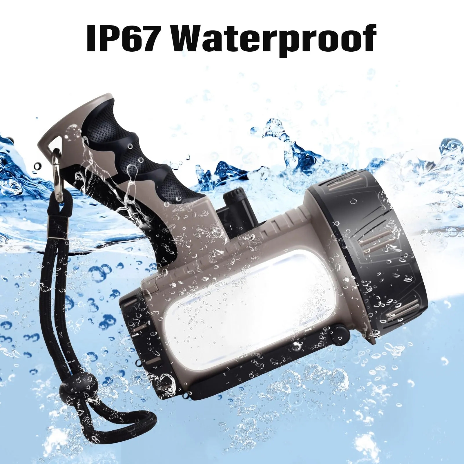 Rechargeable Spotlight Flashlight 4