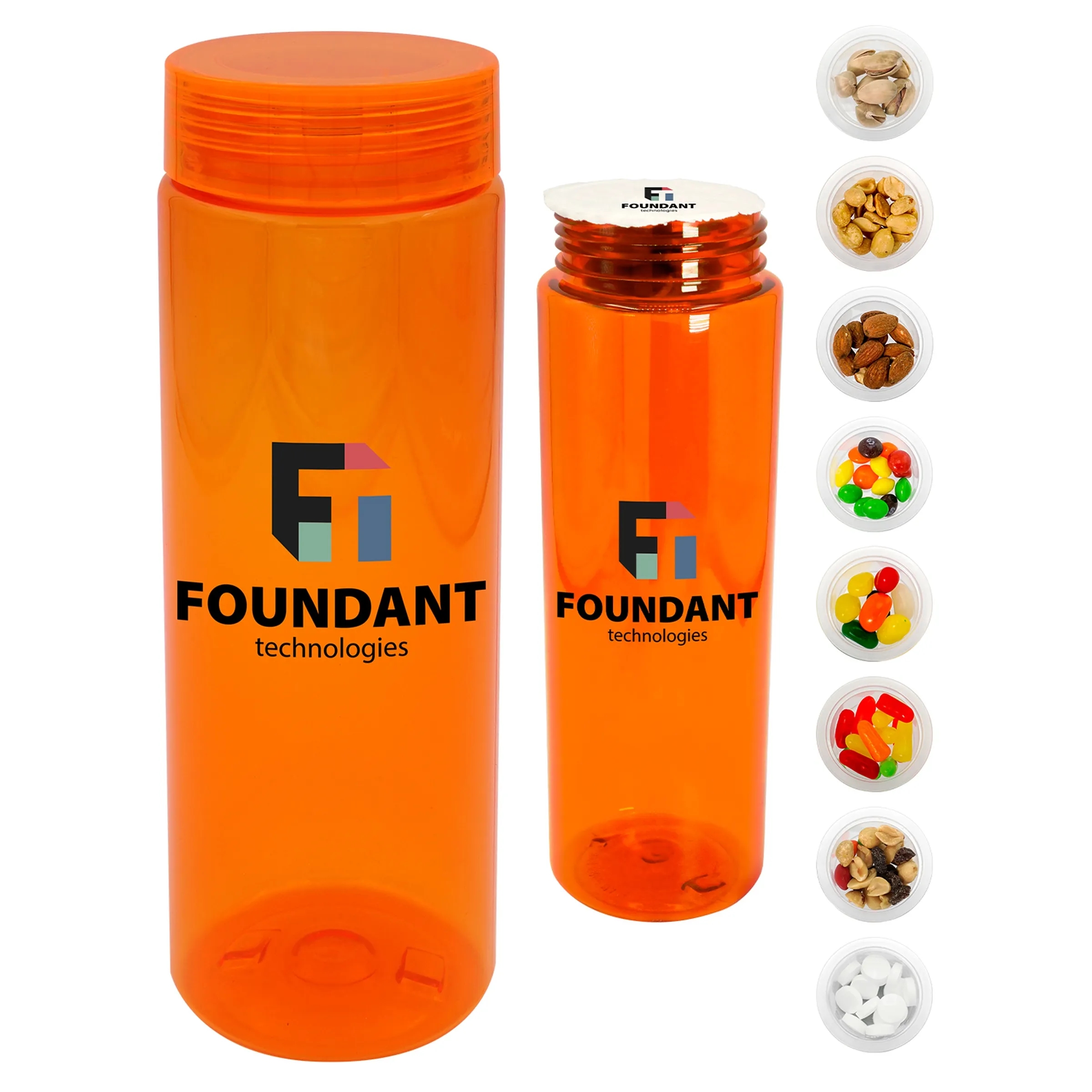 CLEAR VIEW 24 OZ. COLORFUL SNACK BOTTLE 11
