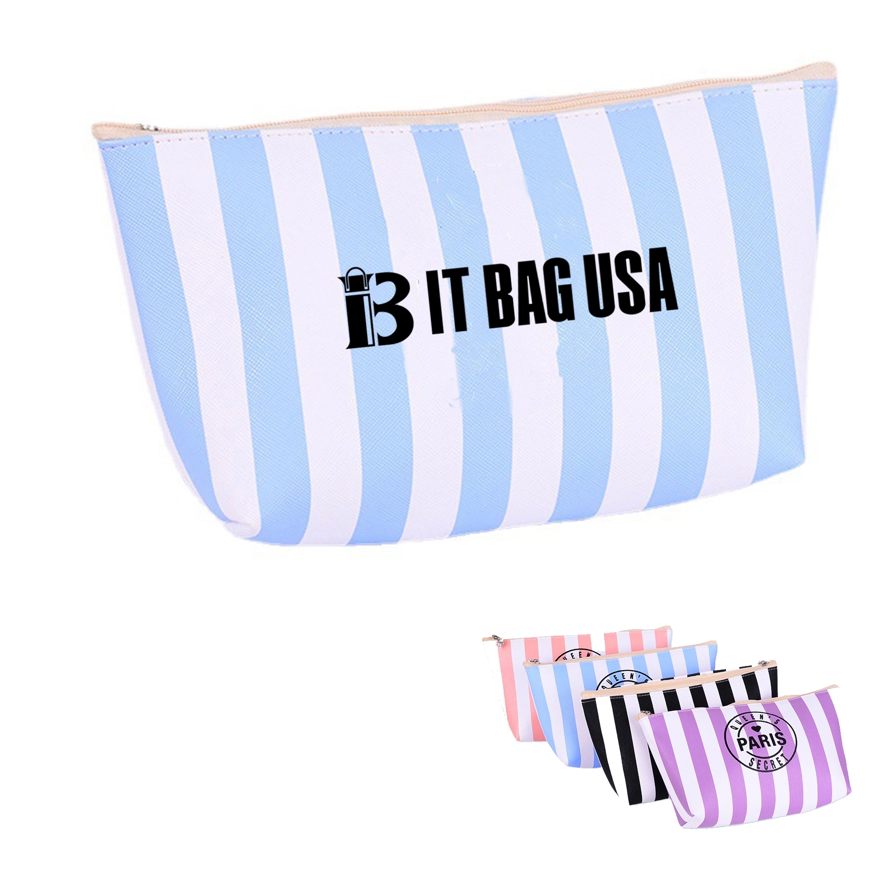 Zipper Cosmetic Pouch Small Toiletry Bag 1