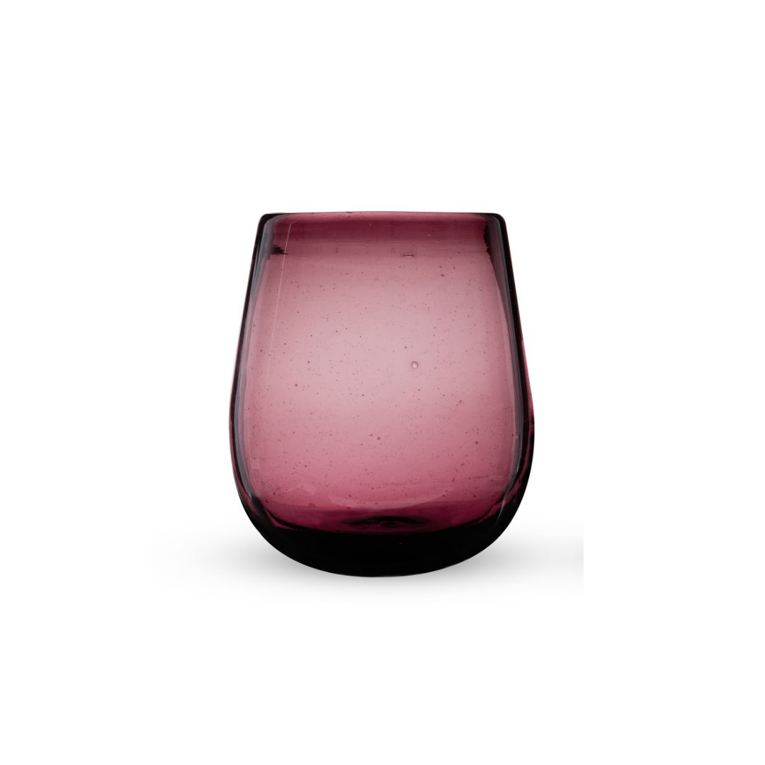Twine Living® Rosado Recycled Stemless Wine Glass, set of 2 4