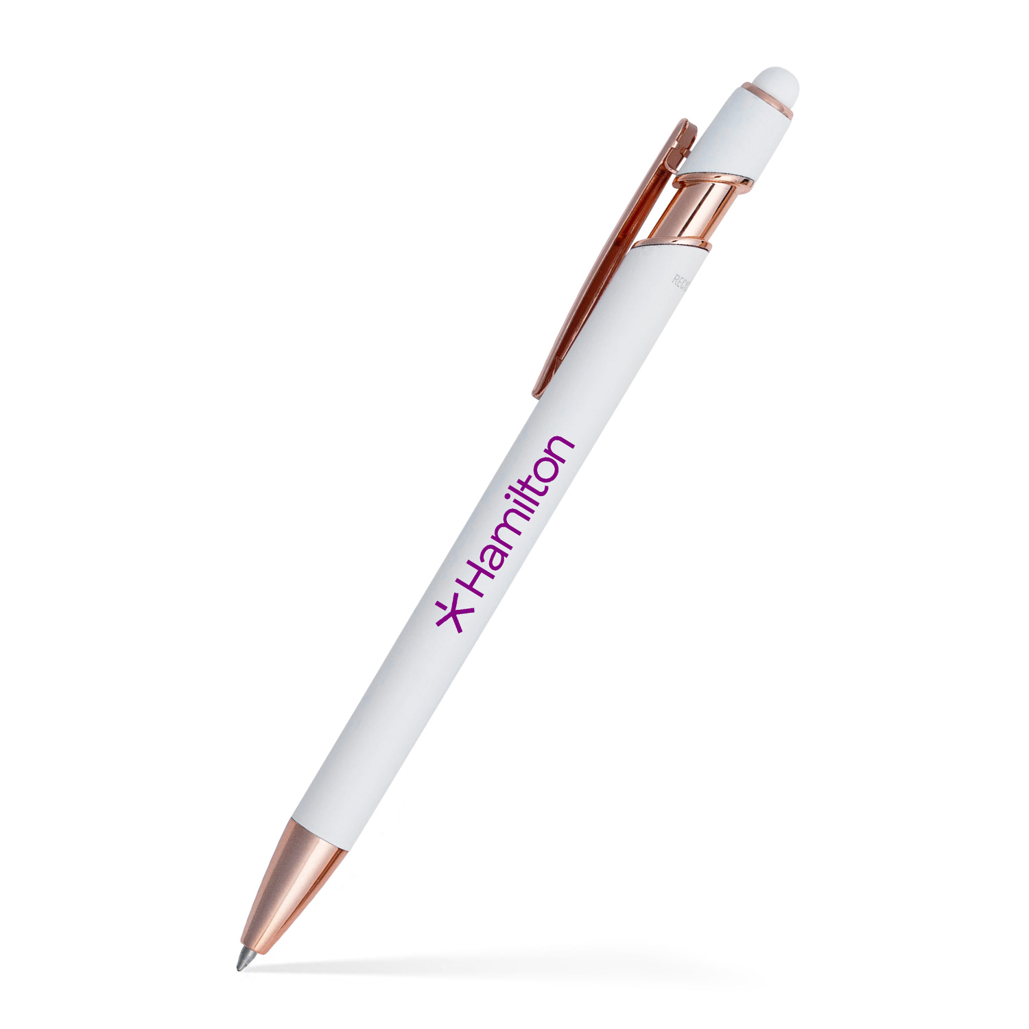 Lexi Stylus Satin Soft Touch Gel Click Pen - Rose Gold (Recycled Aluminum)