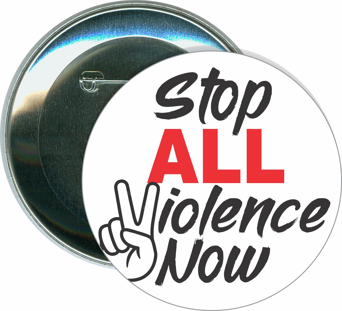 Stop All Violence Now Button 2