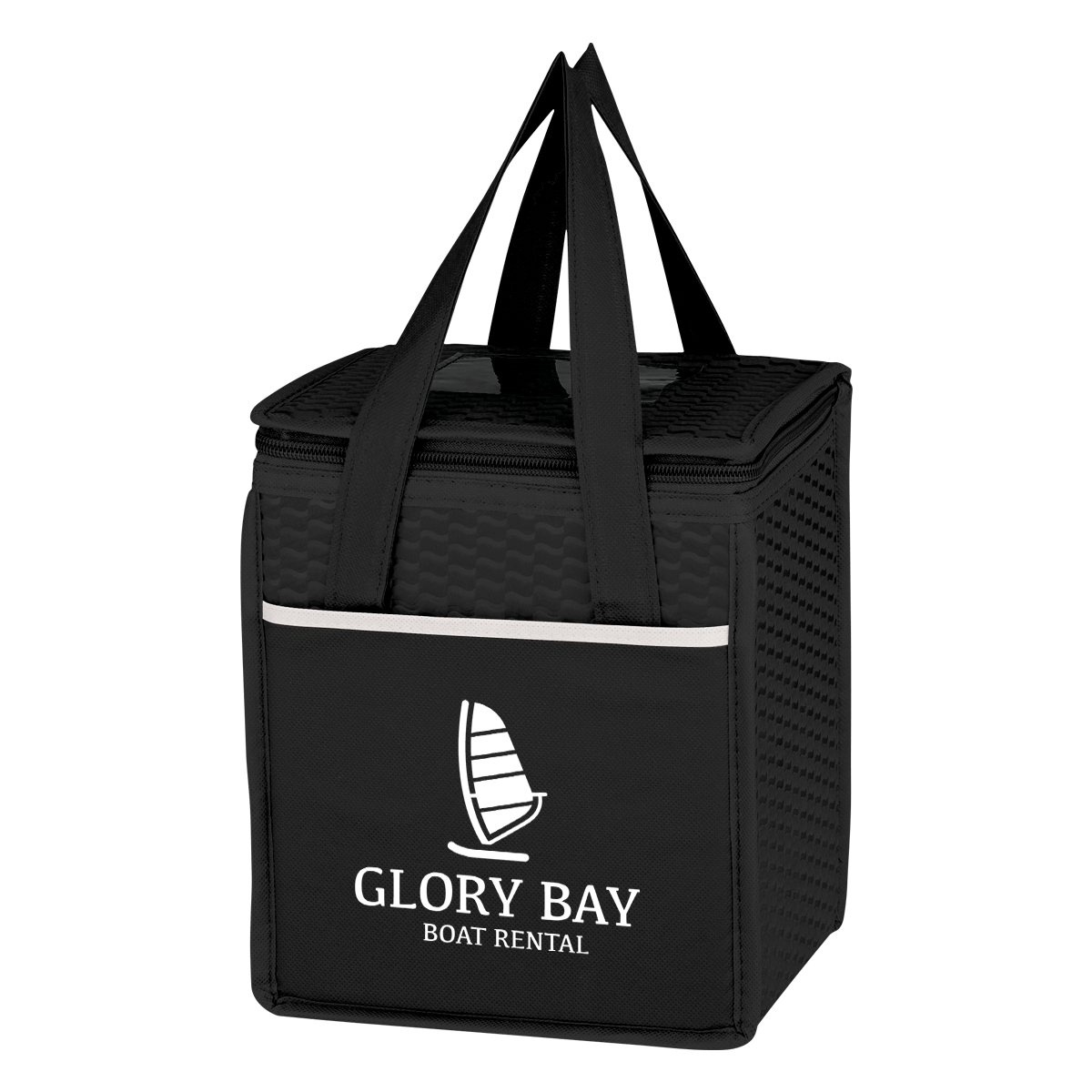 Non-Woven Wave Design Kooler Lunch Bag 15