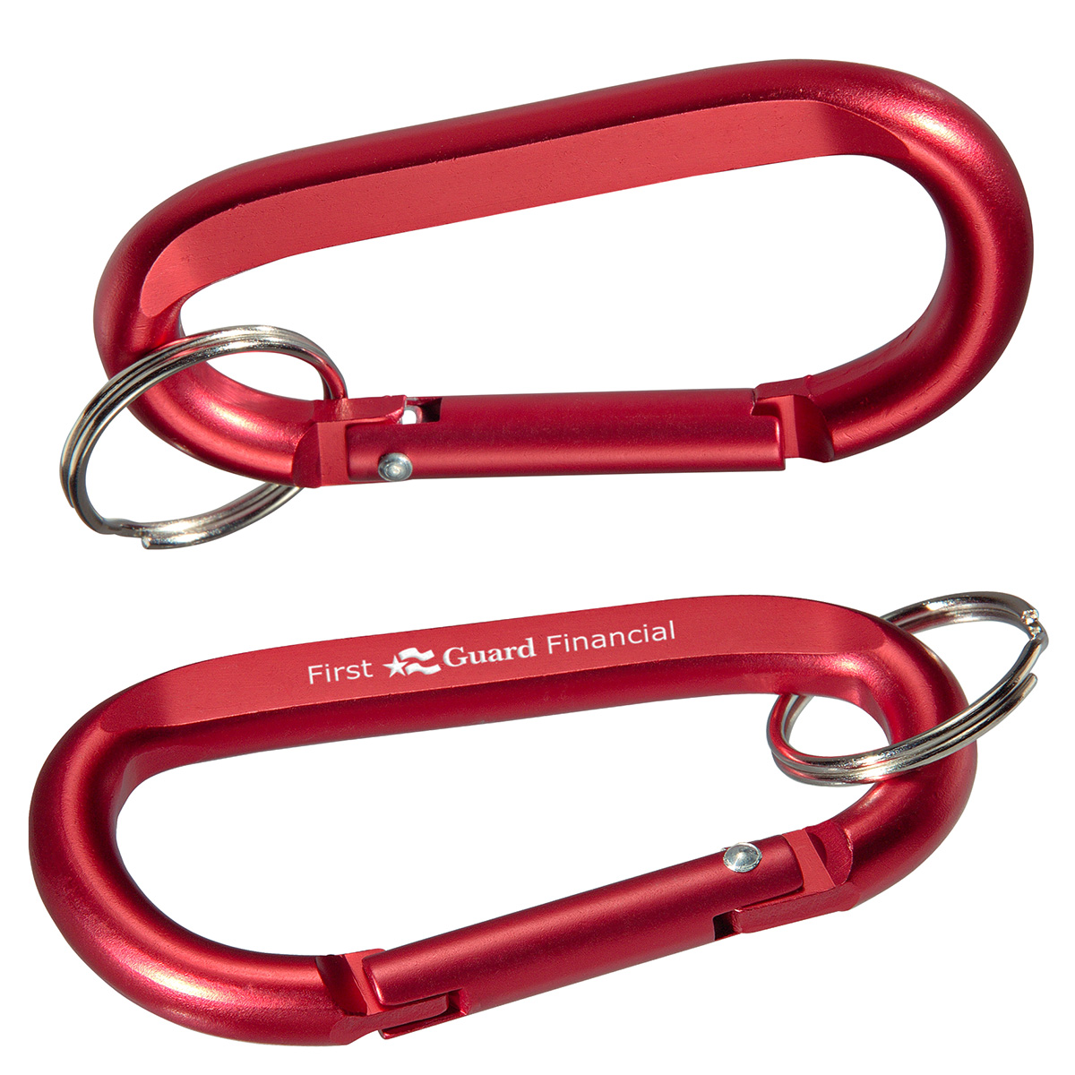 Aluminum Carabiner with Key Ring 10