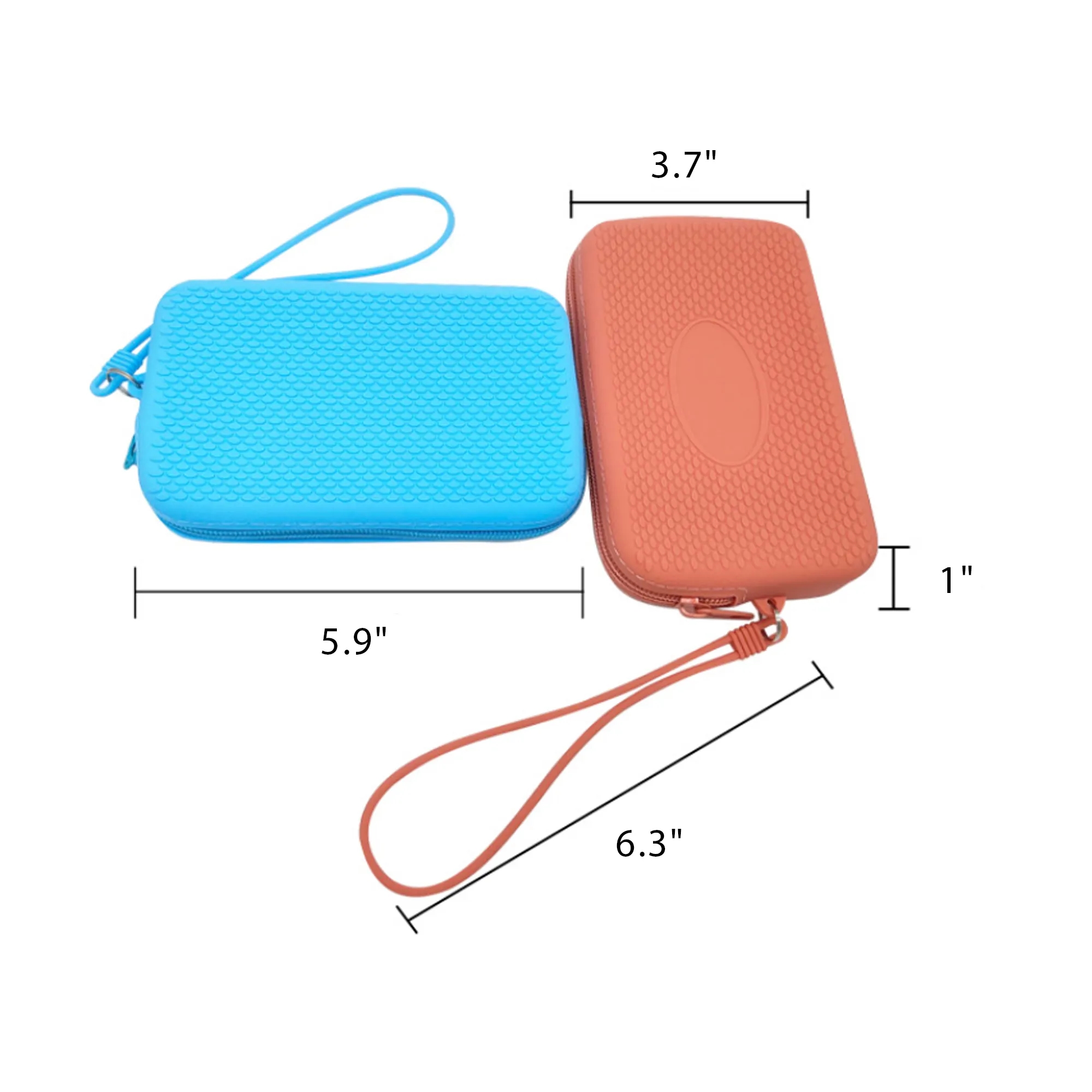 Portable Wristlet Keychain Wallet With Zipper 5