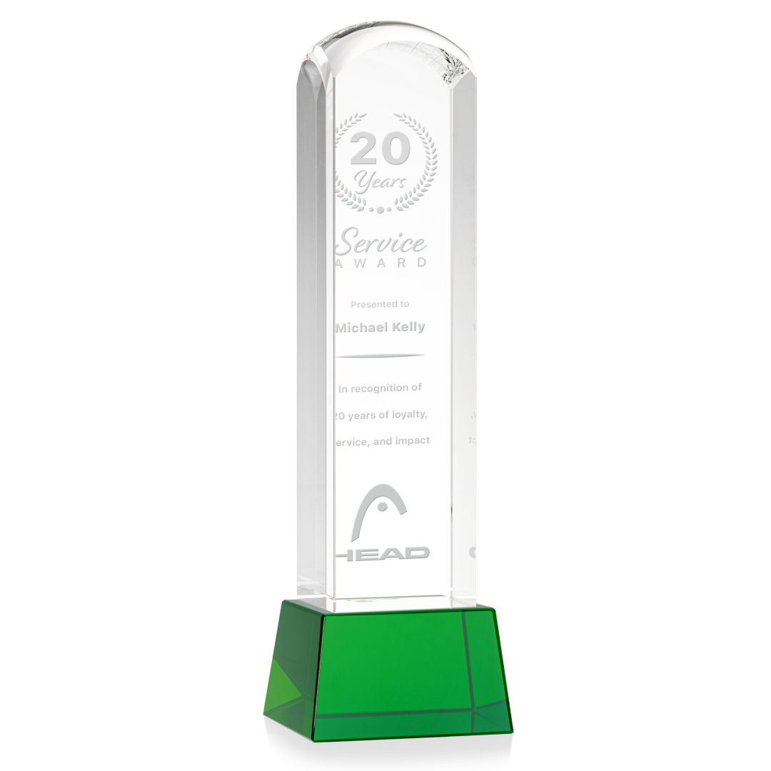 Silkwood Award on Base - Green 10