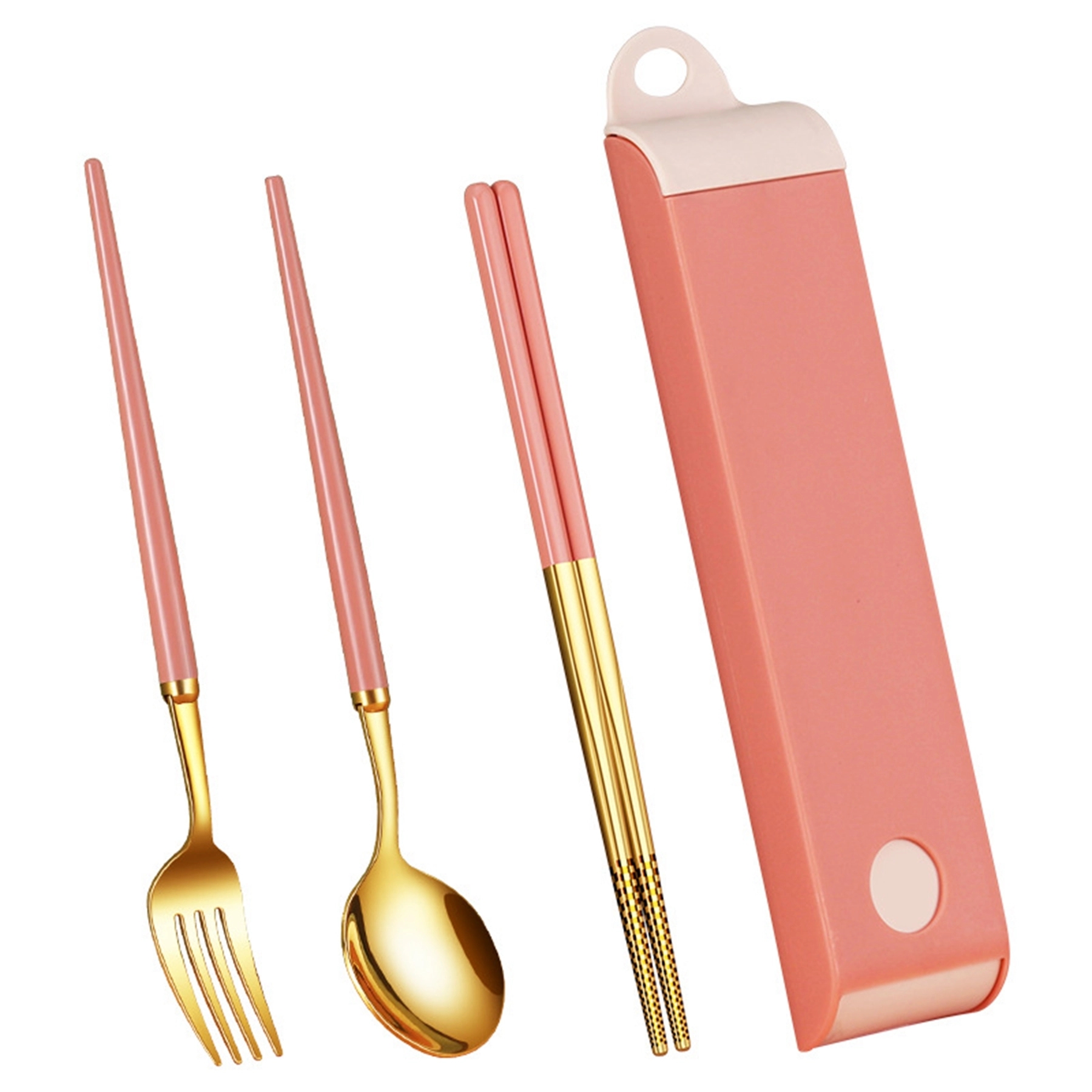 316 Stainless Steel Travel Utensils Set with Case 6